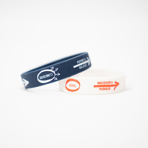 Navy 3 Circles Wristband