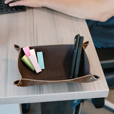 Leather Desk Tray