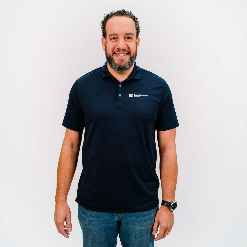 Send Network Español Mercer + Mettle Navy Polo
