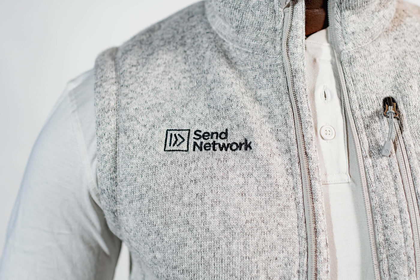 Send Network Embroidered Storm Creek Vest
