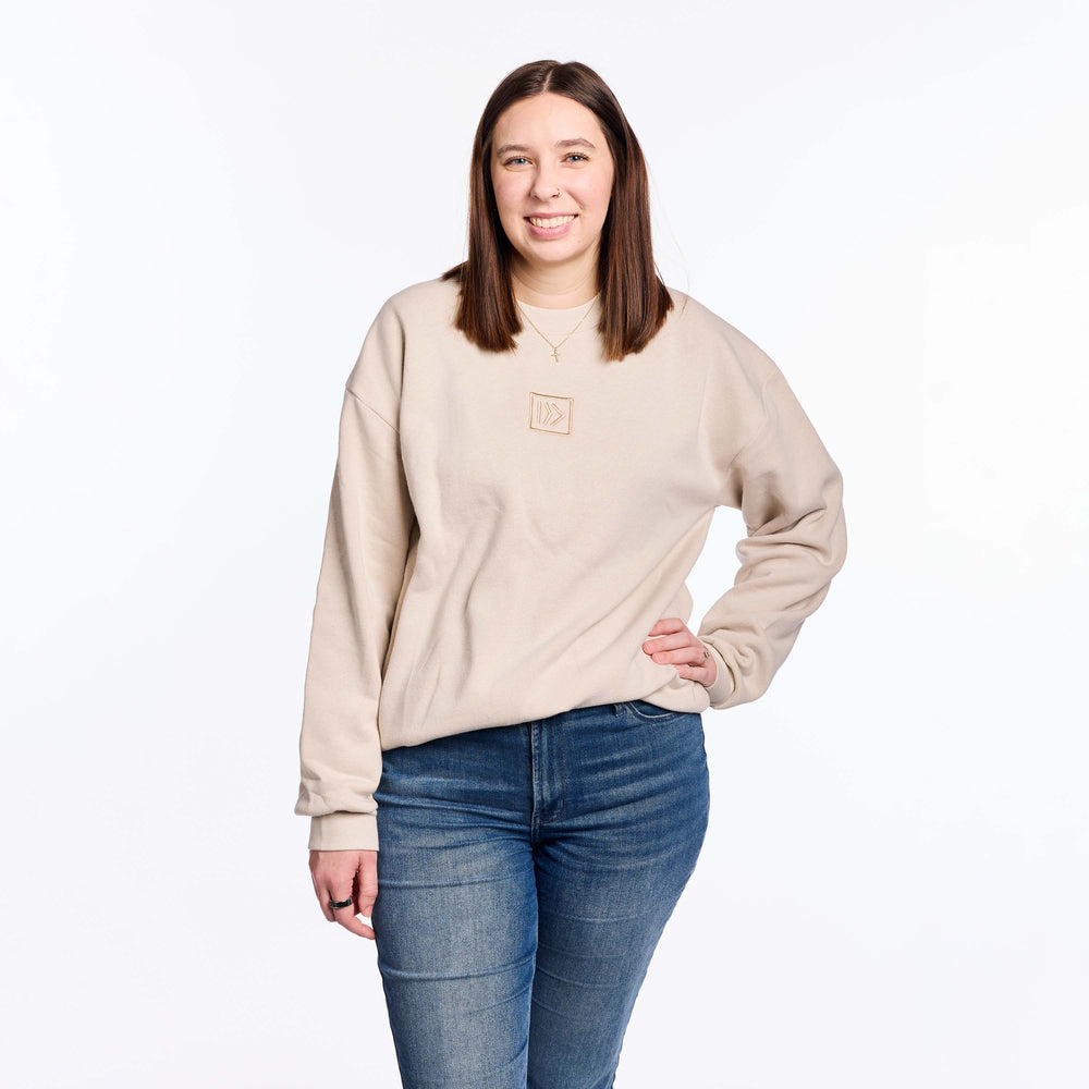 NAMB Cream Brandmark Crewneck