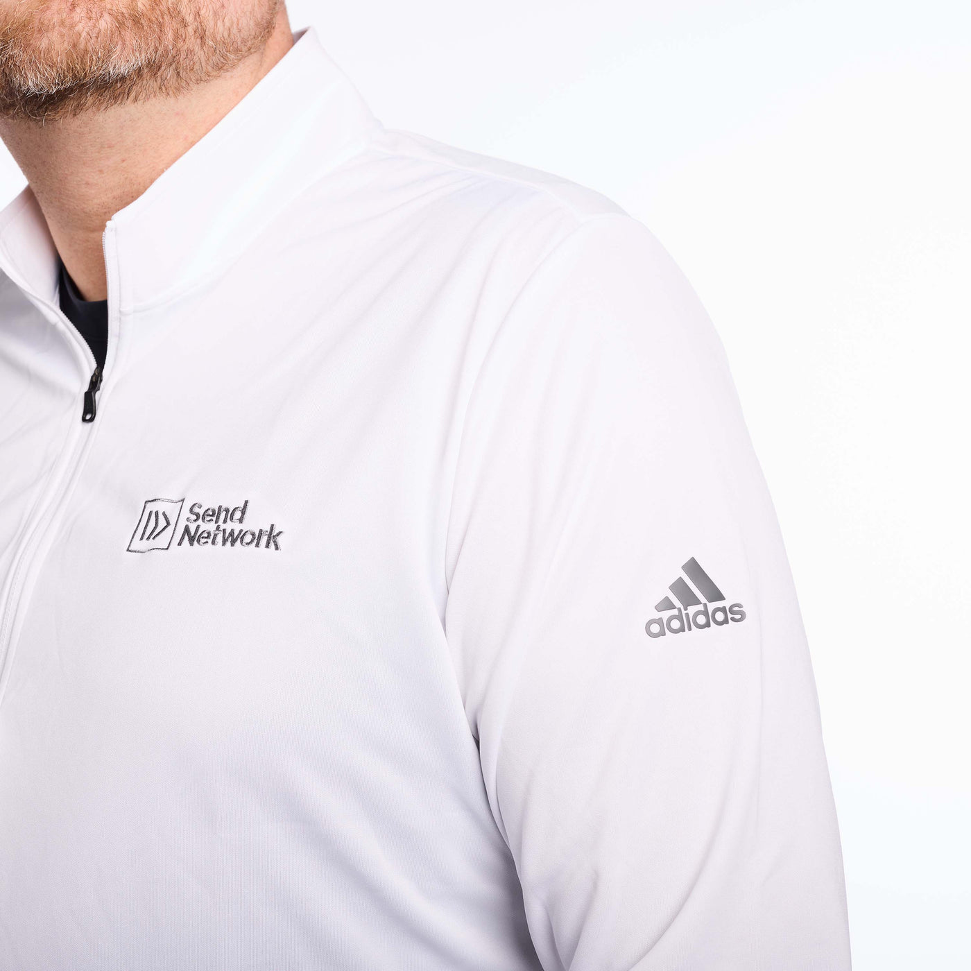 Send Network Adidas A401 Quarter Zip White