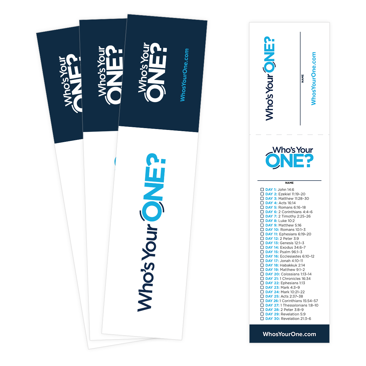 Who's Your One Bookmark (25/pk)