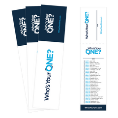 Who's Your One Bookmark (25/pk)
