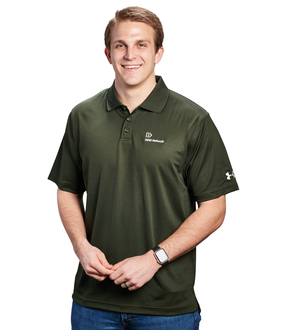 Send Network Under Armour Corp Performance Polo (Green)